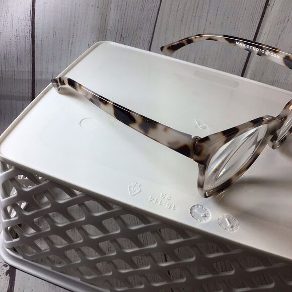 Max Studio MS2234 Milky Tort +3.00 Reading Glasses With Case - Picture 2 of 15